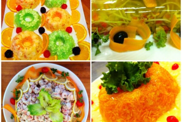 We made this 50s-themed party come to life with jellied salads!